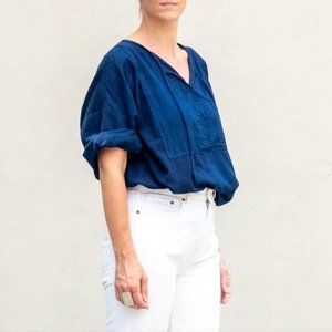 Indigo Fisherman's Shirt